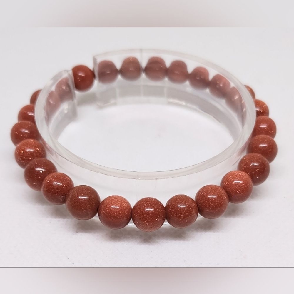 Men's bracelet beaded stone marble‎ new 8mm e73